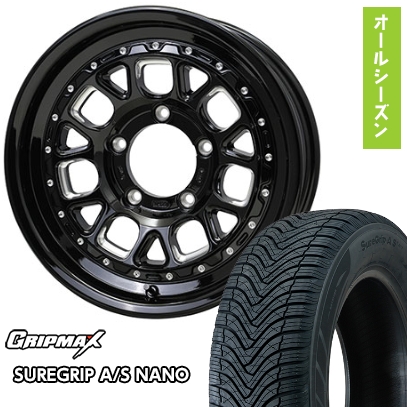 グリップマックス - 【新品】ジムニー オール時期タイア 車輪４本仕掛ける 175/80R16 GRIP MAX SURE GRIP AS ナノ(押さえる) バークレイ捉え所の無い鍵を掛ける ヒューロン湖 16in タイヤ、ホイール-オールシーズンタイヤ、ホイールセット
