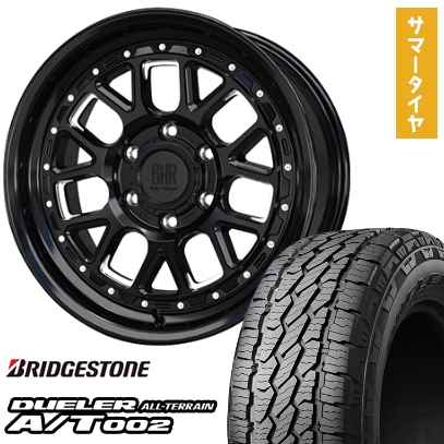 265/60R18 夏タイヤ ホイール4本セット BRIDGESTONE デューラー A/T002 RBL (6/139車用) HOT STUFF バークレイハードロック ヒューロン 18インチ
