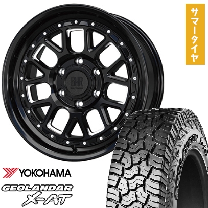 285/65R18 夏タイヤ ホイール4本セット YOKOHAMA ジオランダー X-AT G016 (6/139車用) HOT STUFF バークレイハードロック ヒューロン 18インチ
