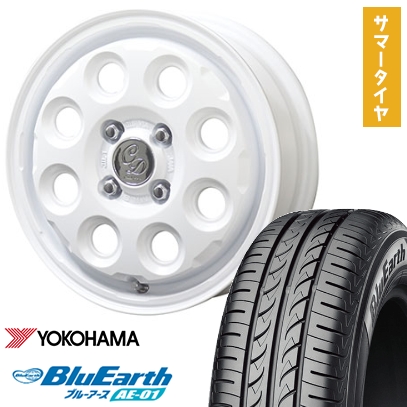 165/65R15 夏タイヤ ホイール4本セット YOKOHAMA ブルーアース AE-01 (軽自動車用) KYOHO カワイイ デコル ネイチャー 15インチ