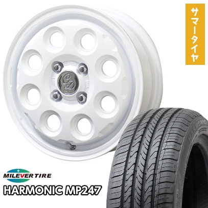 165/50R15 夏タイヤ ホイール4本セット MILEVER ハーモニック MP247(限定) (軽自動車用) KYOHO カワイイ デコル ネイチャー 15インチ