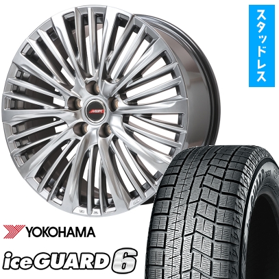 アイスガード 6 - 245/45R20 スタッドレスタイヤ 車輪4本仕掛ける (5/120車用) ヨコハマ 内燃機関かばい立て シックスIG60 ZPS プレ交ぜ合わせる MER-X 20in 冬タイヤ、ホイールセット-タイヤ、ホイール