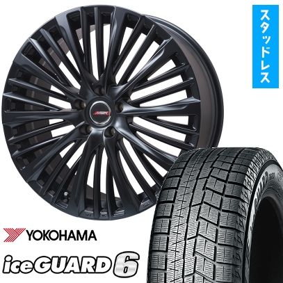 アイスガード 6 - 245/50R19 スタッドレスタイヤ 銀輪4本仕掛ける (5/120車用) ヨコハマ 内燃機関差し固める シックスIG60 ZPS プレ混ぜ合わせる MER-X 19in 自動車-冬タイヤ、ホイールセット