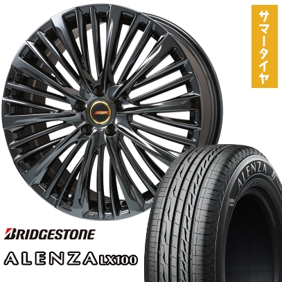 245/45R20 夏タイヤ ホイール4本セット ブリヂストン アレンザ LX100 (5/120車用) プレミックス MER-X BMC(平座ナット) 20インチ