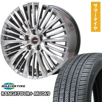 245/45R20 夏タイヤ ホイール4本セット ミレバー レンジツアープラス 