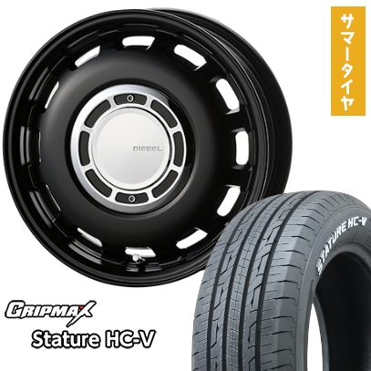 145/80R12 80/78Q 夏タイヤ ホイール４本セット スタチャー HC-V RWL（限定） コスミック クロスブラッド ディーゼル 12インチ