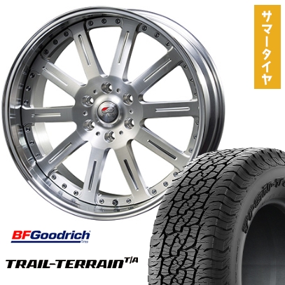 285/45R22 夏タイヤ ホイール4本セット BFG Trail-Terrain T/A ORBL (6/139車用) ELFORD エルフォード ランスロット 22インチ