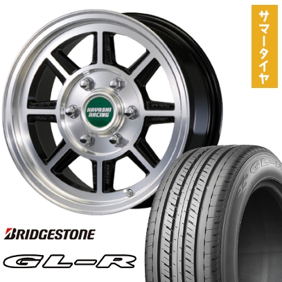 ハイエース200系 夏タイヤ ホイール４本セット 215/60R17 109/107R ブリヂストン GL-R ハヤシレーシング ハヤシストリート タイプSTH 17インチ