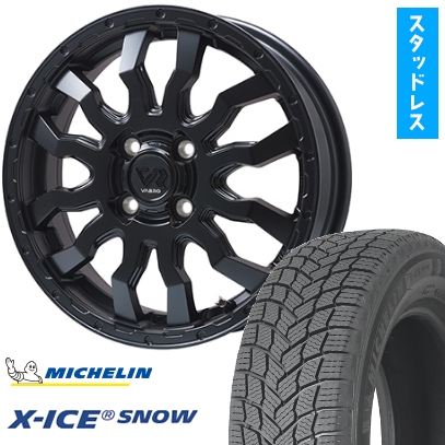 X-ICE 165/55R15 スタッドレスタイヤ＆ホイール4本セット SNOW (4/100 