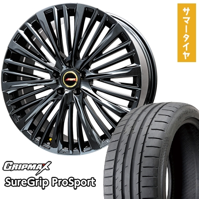 グリップマックス - 245/40R21 夏タイア 車輪4本仕掛ける GRIP MAX シュアグリップ PRO SPORT BSW (5/120車用)  プレ交ぜ合わせる MER-X (R14雄捻子) 21in 夏タイヤ、ホイールセット-タイヤ、ホイール-車、バイク、自転車