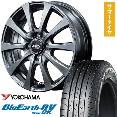 165/65R15 夏タイヤ ホイール４本セット ヨコハマ ブルーアース RV-03CK MID ユーロスピード G10 15インチ