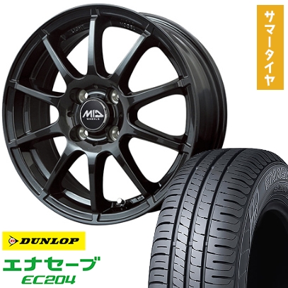 165/65R13 夏タイヤ ホイール４本セット ダンロップ エナセーブ EC204 MID シュナイダー スタッグ 13インチ