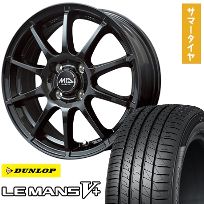 155/65R14 夏タイヤ ホイール４本セット ダンロップ ルマン V+(ファイブプラス) MID シュナイダー スタッグ 14インチ