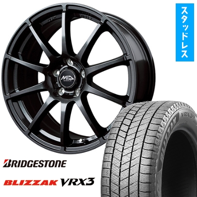 ブリザック VRX3 225/60R18 スタッドレスタイヤ ホイール4本セット MID 