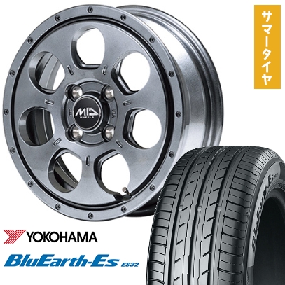 BluEarth 165/55R15 夏タイヤ ホイール4本セット ヨコハマ ブルー 