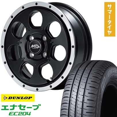 エナセーブ 155/65R14 夏タイヤ ホイール4本セット ダンロップ EC204