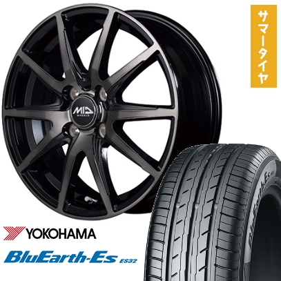 165/65R14 夏タイヤ ホイール４本セット ヨコハマ ブルーアース ES32 MID シュナイダー DR-02 14インチ