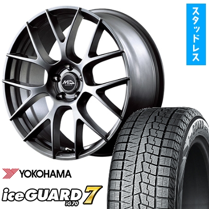 225/60R18 スタッドレスタイヤ ホイール4本セット IG70 レフィナーダ 