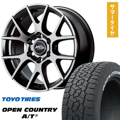 265/65R18 夏タイヤ ホイール4本セット TOYO OPEN COUNTRY A/T III RWL/RBL (6/139車用) MID レフィナーダ モーション3 トヨタ・レクサス車専用 18インチ