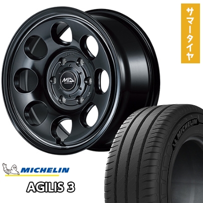 AGILIS ハイエース200系 夏タイヤ ホイール4本セット 195/80R15 108