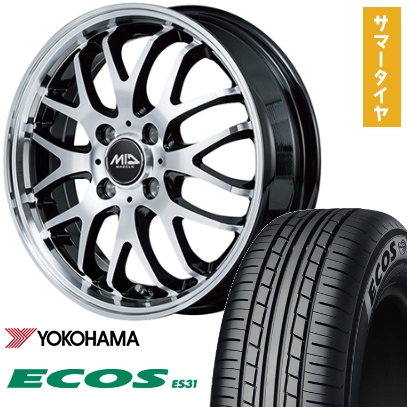 ECOS 165/50R15 夏タイヤ ホイール4本セット ヨコハマ エコス ES31