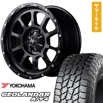 35X12.5R17 夏タイヤ ホイール４本セット ヨコハマ ジオランダー A/T4 G018 RBL (6穴139車用) MID ナイトロパワー M10 パーシング 17インチ