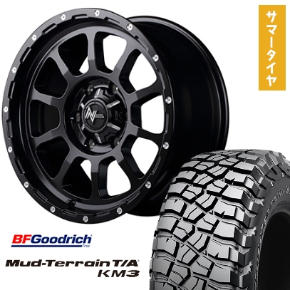 265/70R17 夏タイヤ ホイール4本セット BFG マッドテレーンT/A KM3 (6/139車用) MID ナイトロパワー M10 パーシング 17インチ