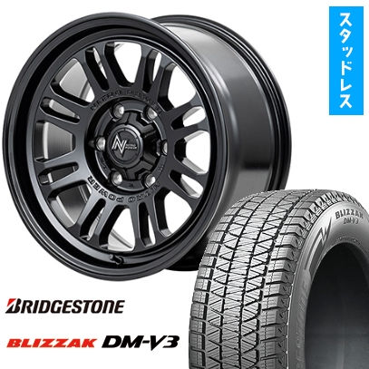 265/70R17 スタッドレスタイヤ ホイール4本セット ブリヂストン ブリザック DM-V3 MID ナイトロパワー M16 アサルト 17インチ