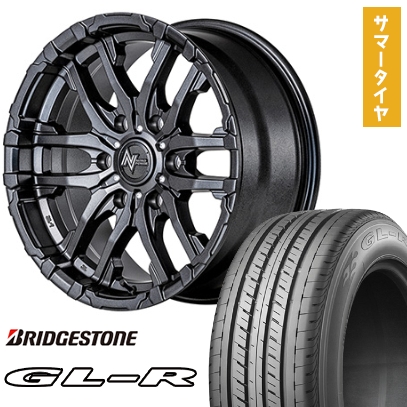 キャラバン 夏タイヤ ホイール４本セット 215/60R17 109/107R ブリヂストン GL-R MID ナイトロパワー M26 クロスファング 17インチ