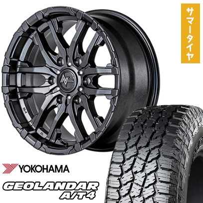35X12.5R17 夏タイヤ ホイール４本セット ヨコハマ ジオランダー A/T4 G018 RBL (6穴139車用) MID ナイトロパワー M26 クロスファング 17インチ