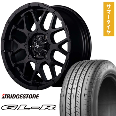 ハイエース200系 夏タイヤ ホイール４本セット 215/60R17 109/107R ブリヂストン GL-R MID ナイトロパワー M28 バレット 17インチ