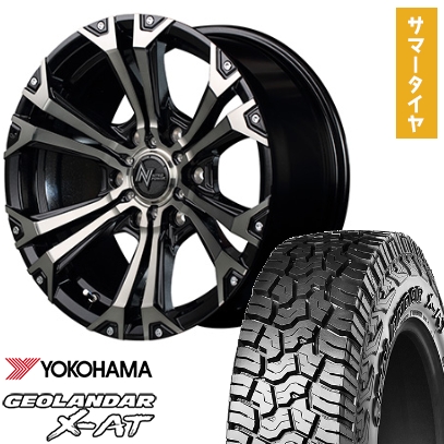 265/60R18 夏タイヤ ホイール4本セット YOKOHAMA ジオランダー X-AT G016 (6/139車用) MID ナイトロパワー ジャベリン 18インチ
