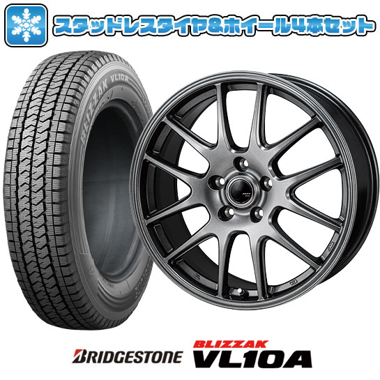 165/80R14 スタッドレスタイヤ ホイール4本セット BRIDGESTONE ブリザック VL10A (5/114車用) MONZA ZACK JP 205 14インチ : arktire 26225 157497 45255 45255 : アークタイヤ