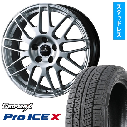 235/50R20 スタッドレスタイヤ ホイール4本セット GRIP MAX シュアグリップ PRO アイスX BSW (限定) ウェッズ デルモア LC.S 20インチ