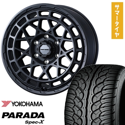 ZIEX - 275/55R20 夏タイア 車輪4本仕掛ける YOKOHAMA PARADA Spec-X (6/139車用) WEDS ウェッズ冒険 マッドヴァンス X 手あいM 20in タイヤ、ホイール-車、バイク、自転車