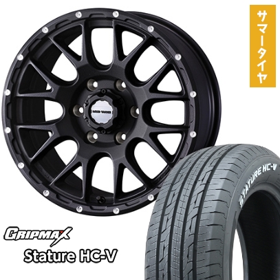 グリップマックス ハイエース200系 夏タイヤ ホイール4本セット 215 