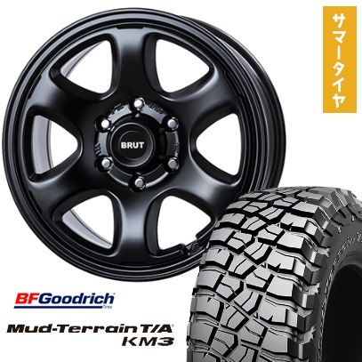 265/65R17 夏タイヤ ホイール4本セット BFG マッドテレーンT/A KM3 (6/139車用) TRISTAR BRUT BR-44 17インチ