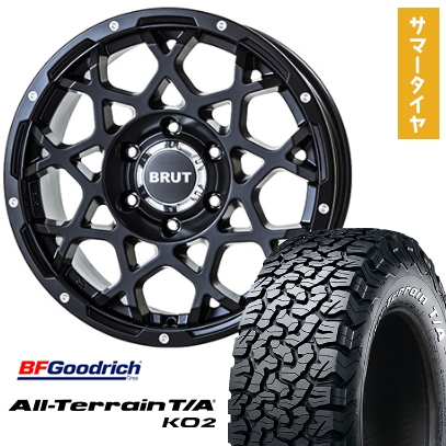GEOLANDAR - 275/70R17 夏タイア 車輪4本仕掛ける BFG オールテレーンT/A KO2 (6/139車用) TRISTAR BRUT BR-55 17in 自動車-タイヤ、ホイール