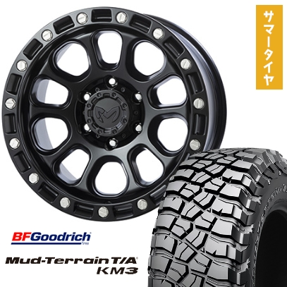 265/65R17 夏タイヤ ホイール4本セット BFG マッドテレーンT/A KM3 (6/139車用) TRISTAR MKW M204 US Spec 17インチ
