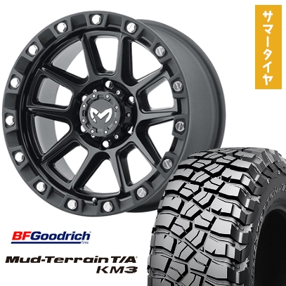 265/65R17 夏タイヤ ホイール4本セット BFG マッドテレーンT/A KM3 (6/139車用) TRISTAR MKW M205 US Spec 17インチ