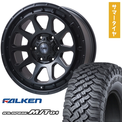 35X12.5R17 夏タイヤ ホイール４本セット ファルケン ワイルドピーク M/T01 (6穴139車用) LEHRMEISTER LMG DIEZ 17インチ
