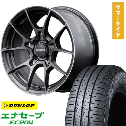165/50R16 夏タイヤ ホイール４本セット ダンロップ エナセーブ EC204 レイズ ボルクレーシング G025 16インチ