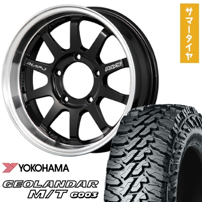GEOLANDAR - ジムニーシエラ 夏タイア 車輪４本仕掛ける 215/70R16 ヨコハマ ジオランダー M/T G003 レイズ A LAP-J FORGED 16in 自動車-タイヤ、ホイール