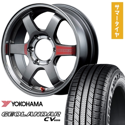 265/60R18 夏タイヤ ホイール4本セット YOKOHAMA ジオランダー CV G058 (6/139車用) RAYS VOLK TE37SB SL 18インチ