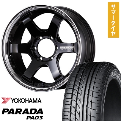 ハイエース200系 夏タイヤ ホイール４本セット 225/50R18 107/105H ヨコハマ PARADA PA03 RBL RAYS ボルクレーシング TE37SB ツアラー 18インチ