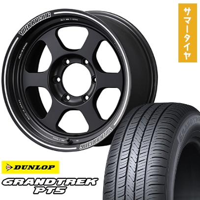 オールテレーン - 265/65R18 夏タイア 車輪4本仕掛ける DUNLOP グラントレック PT5 (6/139車用) RAYS VOLK TE37XT 18in 車、バイク、自転車-夏タイヤ、ホイールセット-自動車