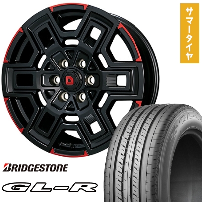 ハイエース200系 夏タイヤ ホイール４本セット 215/65R16 109/107R ブリヂストン GL-R クライメイト デヴグル 16インチ