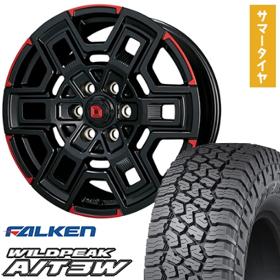 275/55R20 夏タイヤ ホイール4本セット FALKEN ワイルドピーク A/T3W (6/139車用) クライメイト デヴグル 20インチ