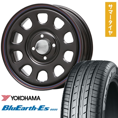 155/65R14 夏タイヤ ホイール４本セット ヨコハマ ブルーアース ES32 MLJ デイトナSS 14インチ