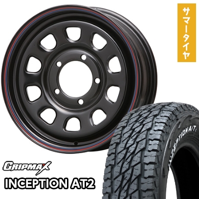 グリップマックス - 【新品】ジムニー 夏タイア 車輪４本仕掛ける 175/80R16 インセプション A/TII RWL(押さえる) MLJ デイトナSS 16in 夏タイヤ、ホイールセット-自動車